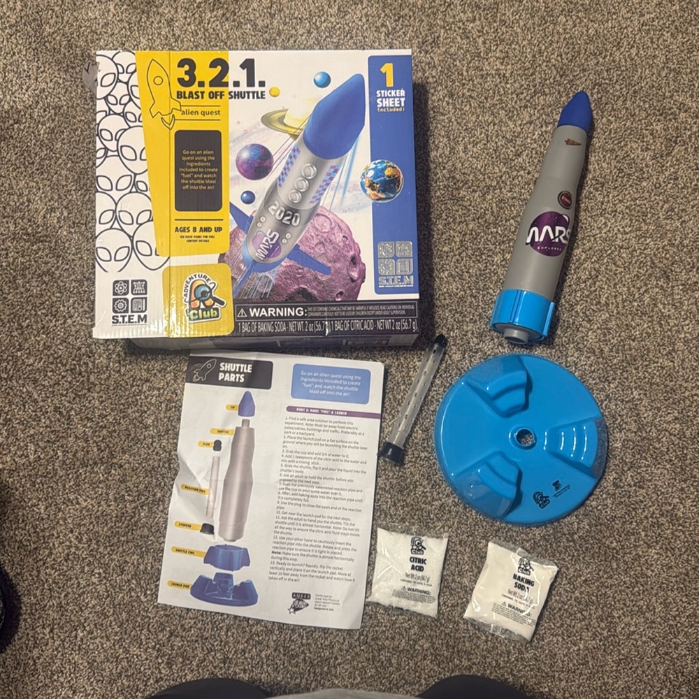 3.2.1 blast off science kit